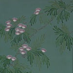 Обои ручная роспись Silk Tree Blossom on Sung Green Williamsburg варинант исполнения - 1 | Loft Concept в Перми