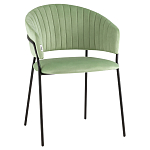 Стул в велюре фисташкового цвета Horizon варинант исполнения - 1 | Loft Concept в Перми