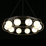 Люстра подвесная круглая с белыми плафонами Martin варинант исполнения - 1 | Loft Concept в Перми