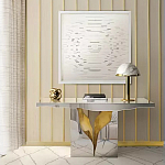 Консоль прямоугольная с основанием в виде расколотого камня Lapiaz варинант исполнения - 1 | Loft Concept в Перми