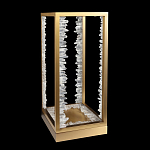 Настольная лампа прямоугольная с декоративными элементами в виде кристаллов Smooth Shine варинант исполнения - 2 | Loft Concept в Перми