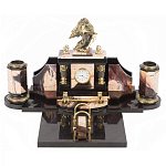 Настольный письменный набор из яшмы с декором в виде орла Manager Organizer варинант исполнения - 1 | Loft Concept в Перми