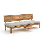 Садовый диван-трансофрмер Kate серый варинант исполнения - 6 | Loft Concept в Перми