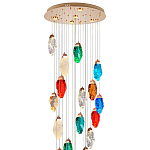 Каскадная люстра с цветными плафонами Soar Colorful Cascade Chandelier варинант исполнения - 3 | Loft Concept в Перми