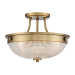 Потолочный светильник со стеклянным плафоном в виде купола Quoizel варинант исполнения - 11 | Loft Concept в Перми