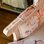 Кресло из массива бука серое с растительным орнаментом Raffael Floral Grey Armchair варинант исполнения - 5 | Loft Concept в Перми