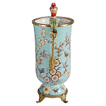 Ваза с двумя птичками из фарфора с бронзовыми элементами Garden of Eden варинант исполнения - 3 | Loft Concept в Перми