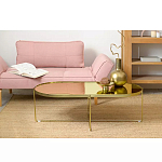 Кофейный столик овальный золотой Modern Mirror Gold Table варинант исполнения - 1 | Loft Concept в Перми