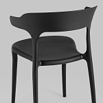Черный стул из прочного PP-пластика JORIS варинант исполнения - 5 | Loft Concept в Перми