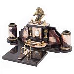 Настольный письменный набор из яшмы с декором в виде орла Manager Organizer варинант исполнения - 2 | Loft Concept в Перми