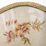 Ваза голубого цвета из фарфора с цветочным рисунком и бронзовой стрекозой Blue Garden варинант исполнения - 2 | Loft Concept в Перми