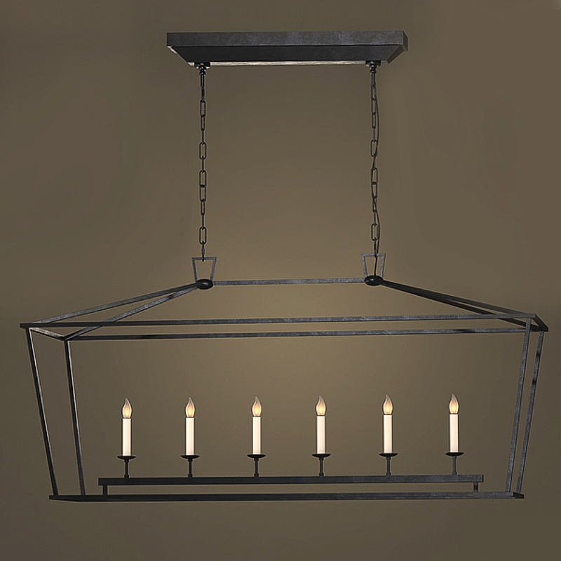 Люстра Linear Pendant Black Черный в Перми | Loft Concept 