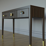 Дизайнерский Письменный стол Elsa Dreams Walnut с тремя ящиками варинант исполнения - 2 | Loft Concept в Перми