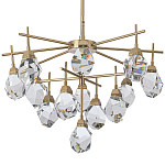 Люстра с хрустальными плафонами Esme Crystal Brass Chandelier варинант исполнения - 1 | Loft Concept в Перми