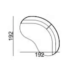 Двухместный диван Calypso варинант исполнения - 5 | Loft Concept в Перми