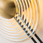 Бра с янтарным стеклянным диском и золотистыми акцентами Savio Glass Disc варинант исполнения - 6 | Loft Concept в Перми