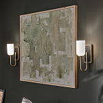  Бра с прямоугольным черным основанием и белым матовым цилиндрическим плафоном Kichler варинант исполнения - 15 | Loft Concept в Перми