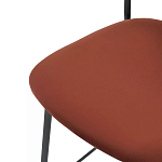 Стул барный с широкой полукруглой спинкой Chair Smooth Shapes варинант исполнения - 5 | Loft Concept в Перми