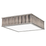 Потолочный светильник квадратный с гофрированным абажуром цвета графит Millennium варинант исполнения - 2 | Loft Concept в Перми