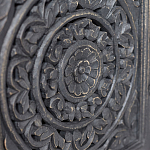 Деревянная ТВ-тумба из массива манго с резьбой Essua Grey Mango TV stand варинант исполнения - 2 | Loft Concept в Перми