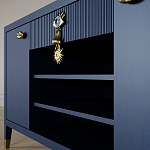 Комод-буфет Elsa Dreams Blue с открытыми полками   варинант исполнения - 7 | Loft Concept в Перми