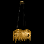 Люстра подвесная круглая с изогнутыми металлическими дугами и ниспадающими цепочками 65 см Atlantis Chain варинант исполнения - 3 | Loft Concept в Перми