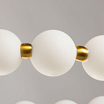 Люстра круглая с матовыми белыми шарами PEARLS Suspension варинант исполнения - 8 | Loft Concept в Перми