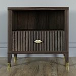 Прикроватная тумбочка с полкой Elsa Dreams Walnut  варинант исполнения - 5 | Loft Concept в Перми