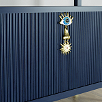 Стеллаж со стеклянными полками Elsa Dreams Blue варинант исполнения - 8 | Loft Concept в Перми