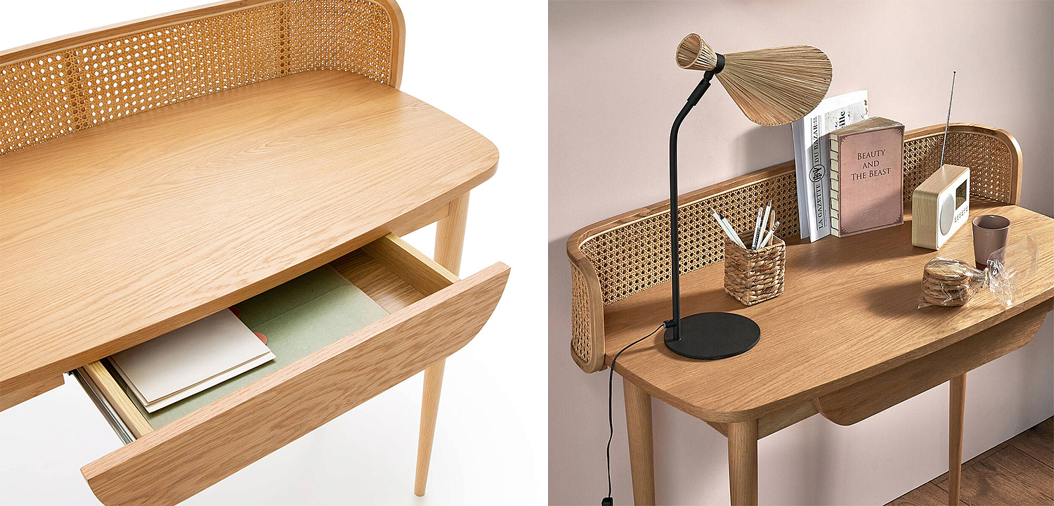 Рабочий стол Morten Wicker Table Рабочий стол Morten Wicker Table - Loft-Concept в Перми
