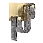 Бра волнистой формы из фактурного стекла Wave варинант исполнения - 1 | Loft Concept в Перми