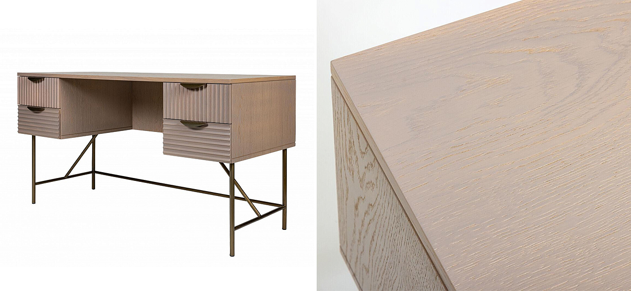 Рабочий стол Antique Order Бежевый Шпон Дуба Рабочий стол Antique Order Бежевый Шпон Дуба - Loft-Concept в Перми