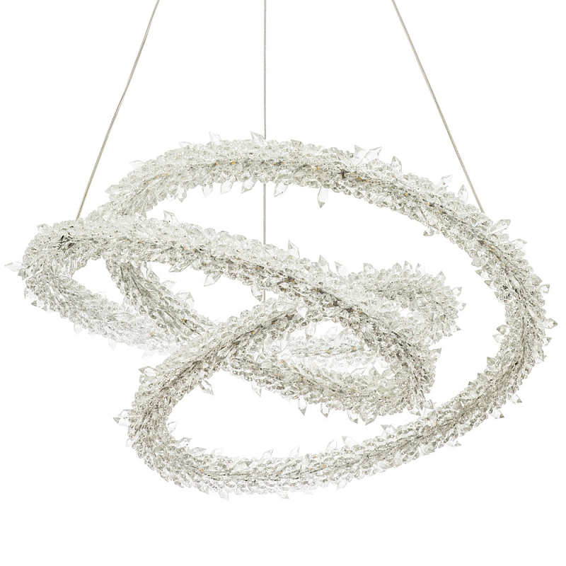Фигурная люстра украшенная кристаллами из хрусталя Gilbertine Crystals Twisted Chandelier Латунь Прозрачный Фигурная люстра украшенная кристаллами из хрусталя Gilbertine Crystals Twisted Chandelier Латунь Прозрачный в Перми | Loft Concept