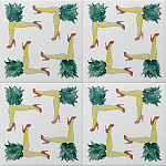 Плитка дизайнерская с рисунком Пина Колада варинант исполнения - 1 | Loft Concept в Перми