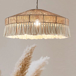 Люстра круглая плетеная с кисточками Dome Sun Glow варинант исполнения - 2 | Loft Concept в Перми