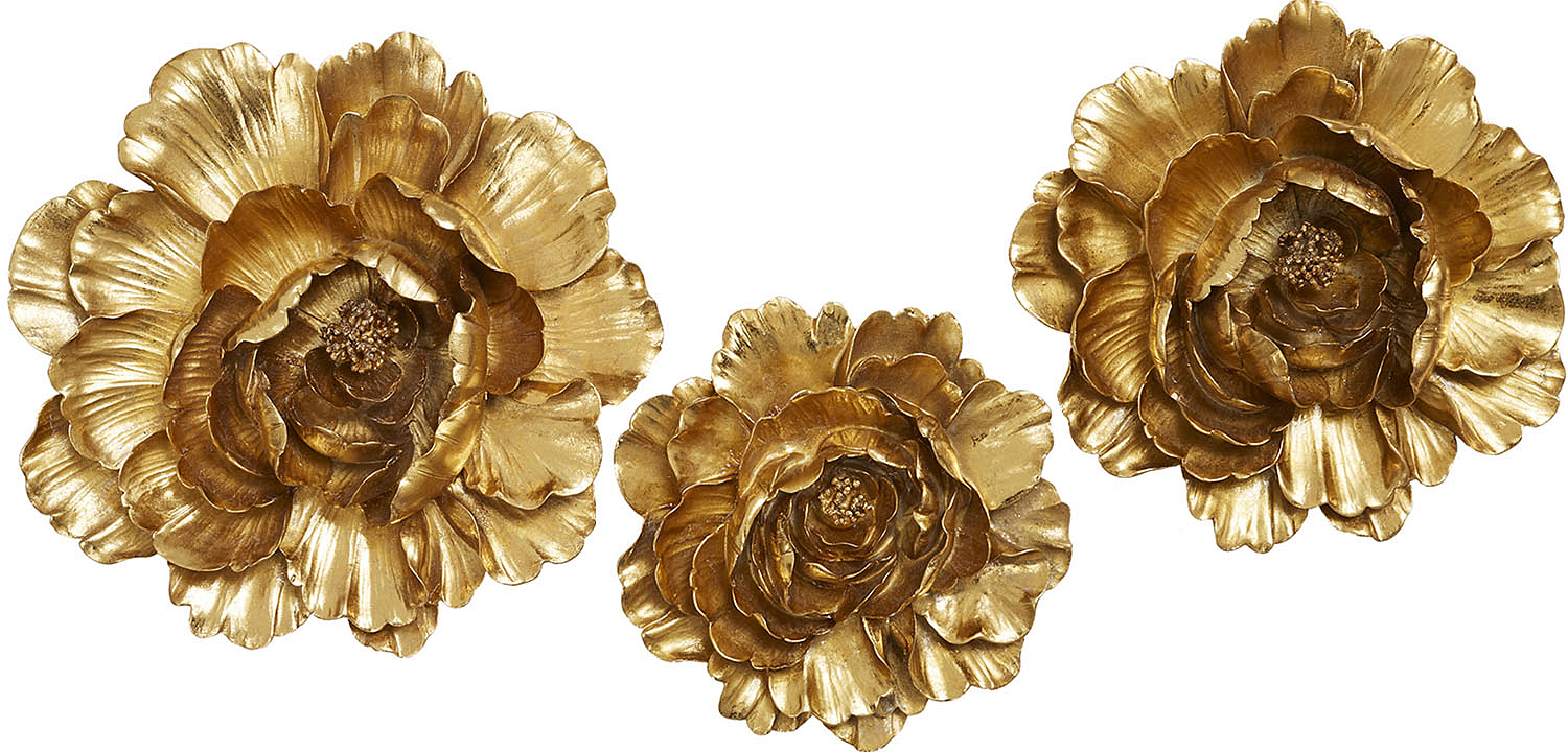 Аксессуар на стену Decor Flowers Rose Hip gold Аксессуар на стену Decor Flowers Rose Hip gold - Loft-Concept в Перми