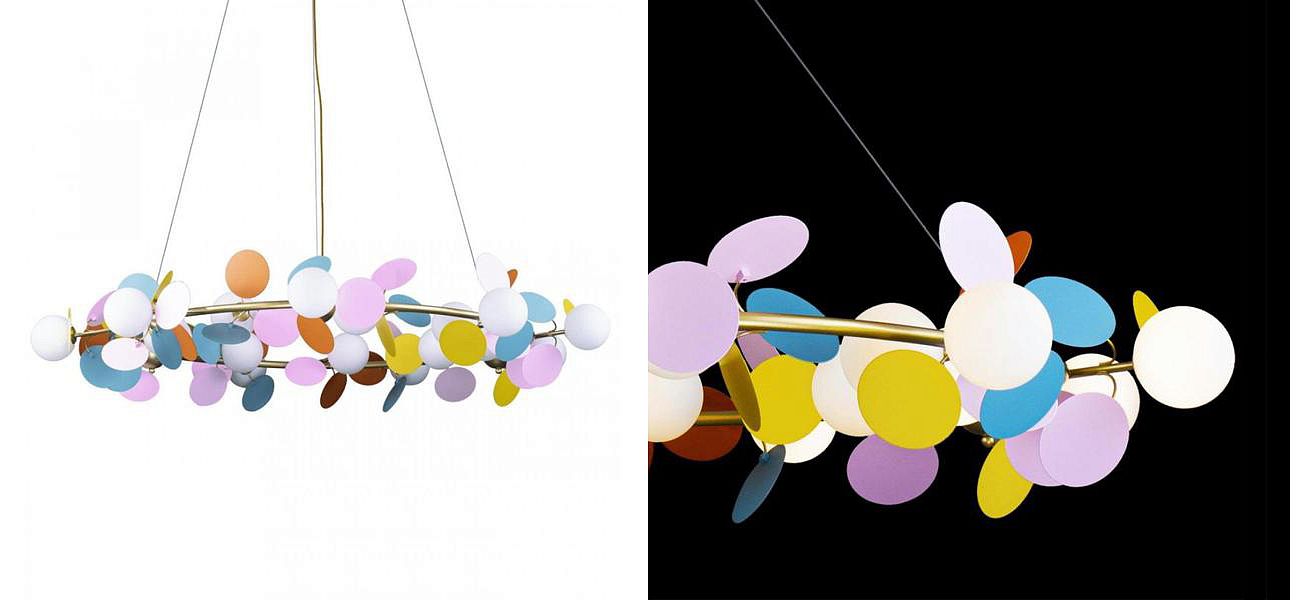 Люстра MATISSE Chandelier circle multicolor диаметр 130 Люстра MATISSE Chandelier circle multicolor диаметр 130 - Loft-Concept в Перми