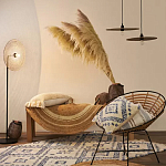 Чехол на подушку с узором в этно-стиле Blue Ikat варинант исполнения - 7 | Loft Concept в Перми