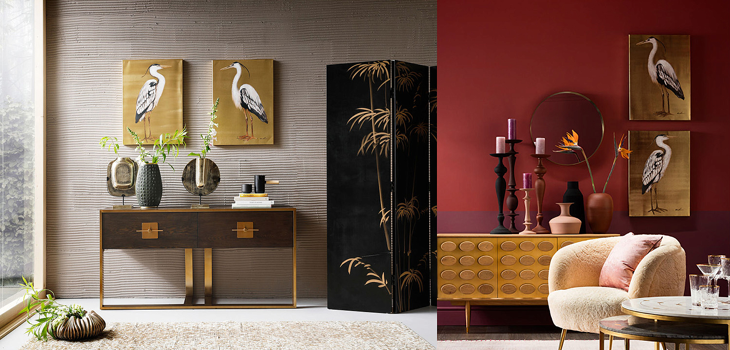 Картина Gold Heron II Картина Gold Heron II - Loft-Concept в Перми