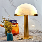 Настольная лампа c абажуром в форме купола из натурального камня  Heavenly Harmony варинант исполнения - 3 | Loft Concept в Перми