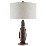 Настольная лампа из мрамора с тканевым абажуром Seductress варинант исполнения - 3 | Loft Concept в Перми