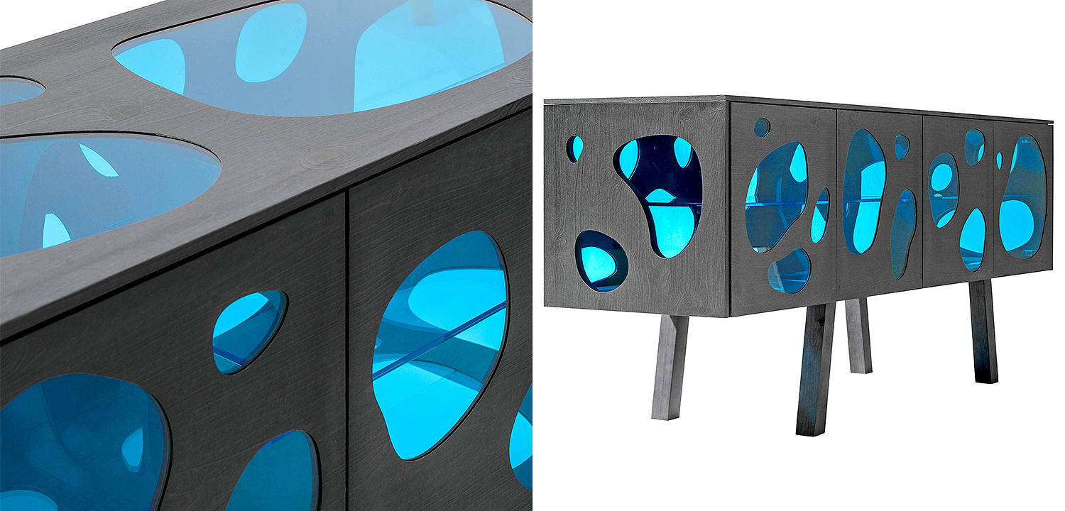 Комод Campana Brothers Sideboard Aquario Prototype Glass and Wood by BD Комод Campana Brothers Sideboard Aquario Prototype Glass and Wood by BD - Loft-Concept в Перми