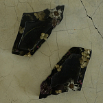 Подставка под благовония из эпоксидной смолы с цветами черная Epoxy Resin Flowers Incense Stand Black варинант исполнения - 2 | Loft Concept в Перми