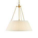 Подвесной светильник светодиодный с фактурным тканевым конусообразным абажуром White Fabric Lampshade варинант исполнения - 1 | Loft Concept в Перми