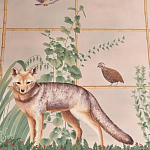 Обои ручная роспись Trellised Menagerie Standard colourway on scenic paper варинант исполнения - 2 | Loft Concept в Перми