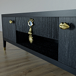 TV-тумба Дизайнерская Elsa Dreams Black варинант исполнения - 2 | Loft Concept в Перми