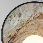 Бра круглое с каменным диском в металлической раме Sandstone Painting варинант исполнения - 2 | Loft Concept в Перми