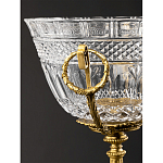 Чаша из рельефного стекла прозрачного цвета на бронзовой подставке Eden Garden варинант исполнения - 5 | Loft Concept в Перми