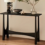 Консоль деревянная чёрная Black Tanner варинант исполнения - 4 | Loft Concept в Перми