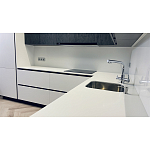 Угловой кухонный гарнитур Жемчужный белый Серый Clarke Kitchen Set White Grey варинант исполнения - 8 | Loft Concept в Перми